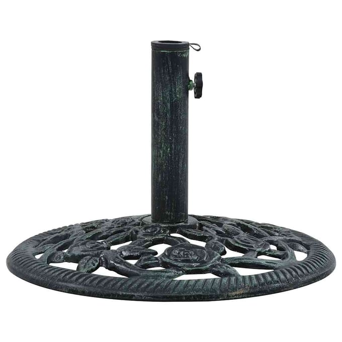 vidaXL - Parasolvoet - 9 - kg - 40 - cm - gietijzer - groen