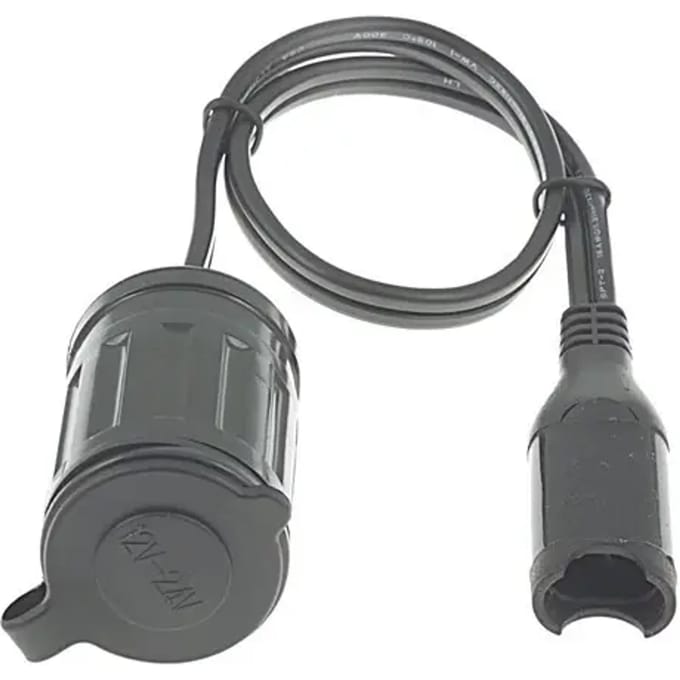 OptiMate O-06 SAE naar 12V Sigarettenaansteker Adapterkabel – Waterdicht – 10A – 50cm – Voor Motor & Auto