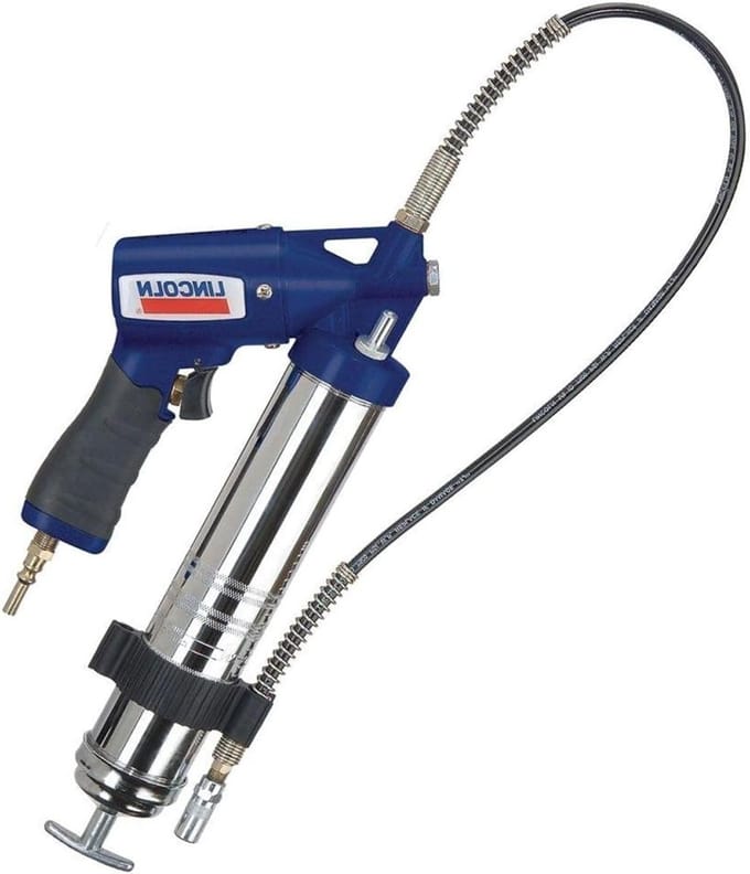 Vetspuit Set - Pompset Smeermiddel - Machine Onderhoud - Inclusief Houder Koppeling - 43 cm Lengte - Zilver