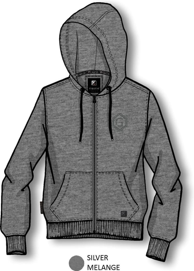 Gibson heren hoody grijs - maat S