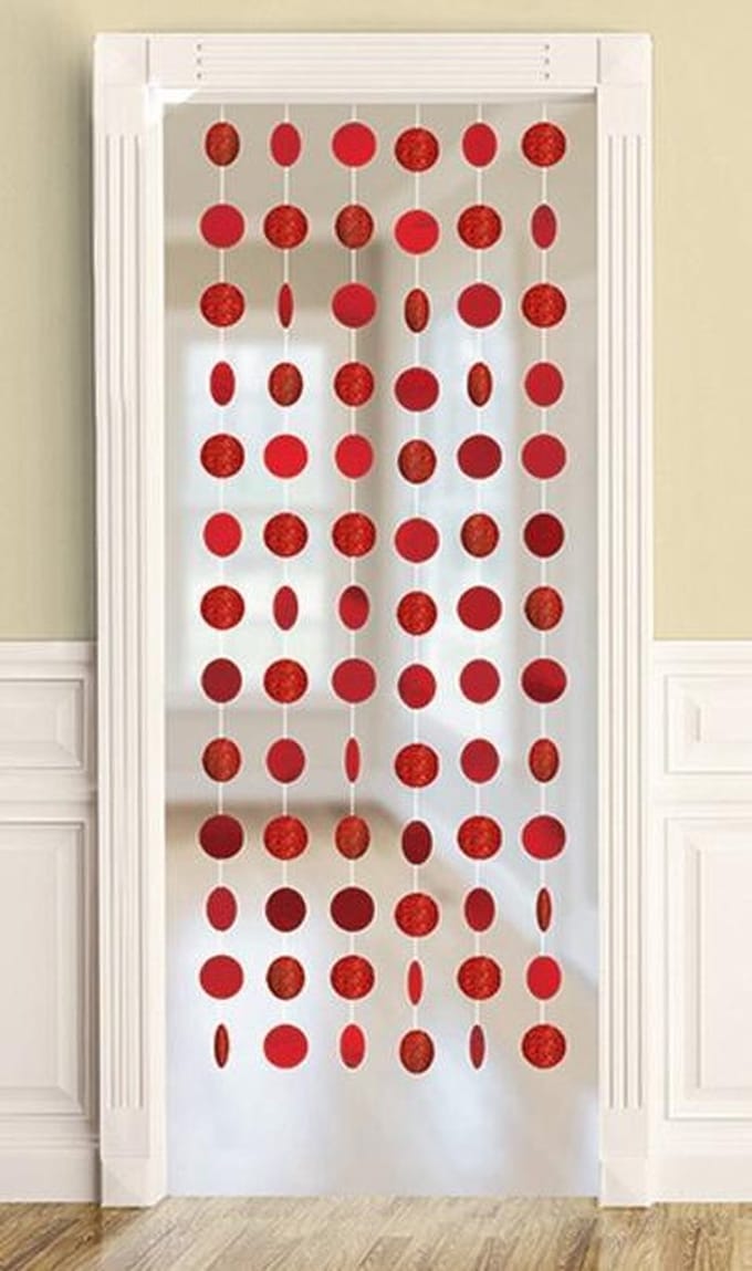 Amscan Deurfeestdecoratie 6 Stuks 210 Cm Rood