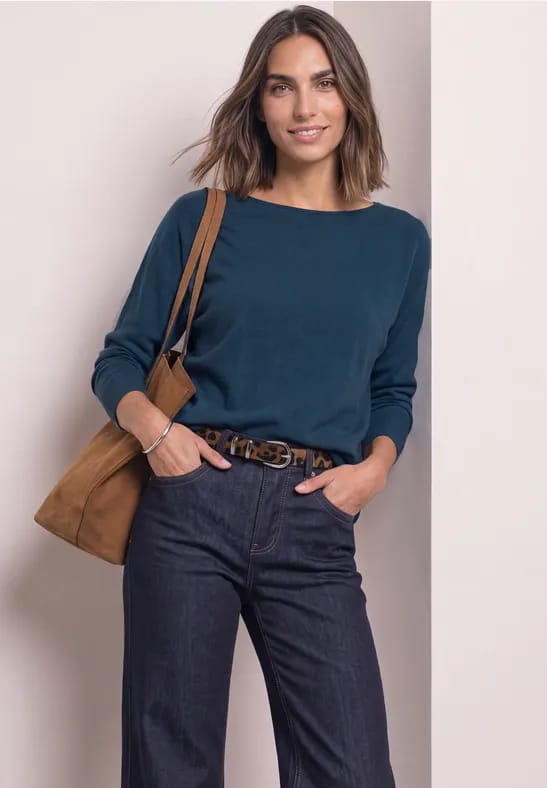 Dolman-trui met boothals