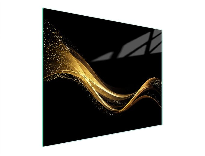 TMK ArtDeko - Snijplank Glas - 52x30 cm - Zwart - Antislip