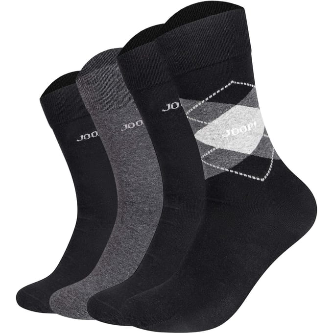 JOOP! Sokken Premium Essential Socks in Box 4P Verpakking van 4