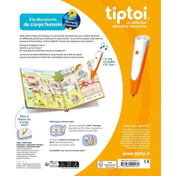 tiptoi, Interactief boek over het menselijk lichaam, 4 jaar, 13099016, Ravensburger