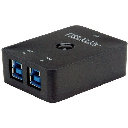 Value 14.99.2015 3 poorten USB 3.2 Gen 1-schakelaar (USB 3.0) Zwart