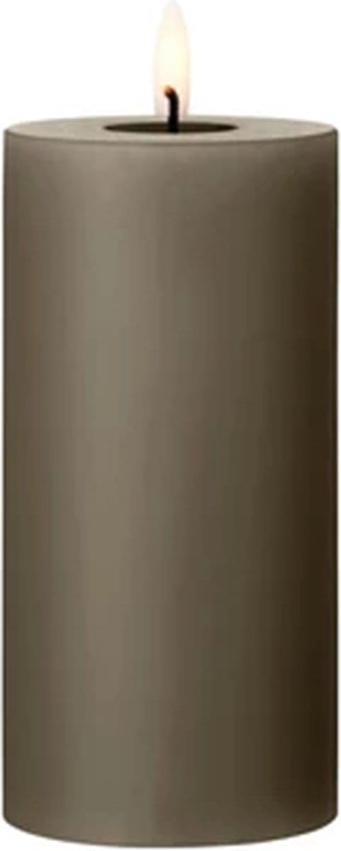 Ester & Erik Led Pillar kaars H15cm caviar