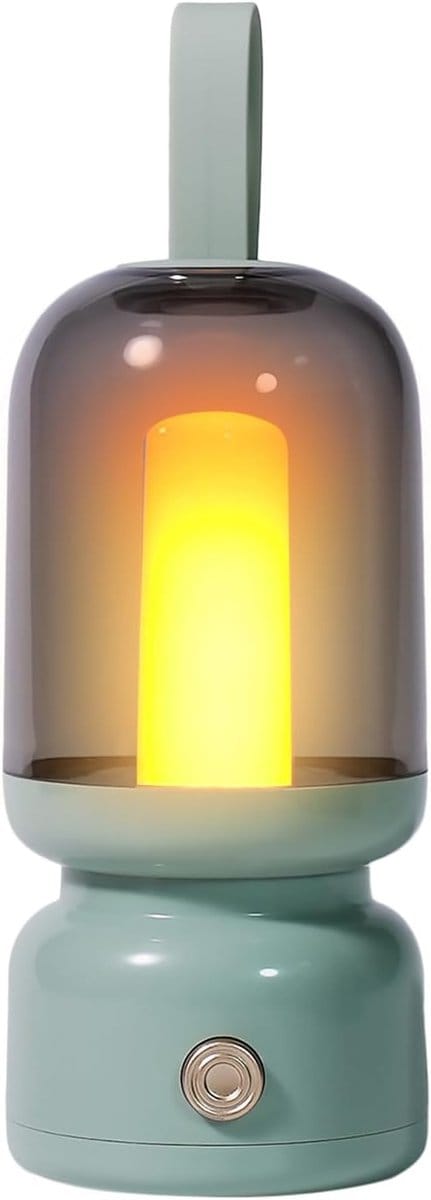 LED Tentlamp - Draagbare Verlichting - Kamperen en Buiten - Warm Kaarslicht Effect - 10 x 10 x 9.5 cm