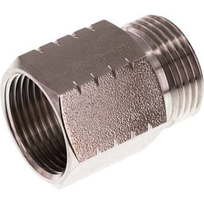 G 1'' x 1'' NPT M/F RVS Verloopring 40 Bar - Hydrauliek - FL2S-MF-ST-100GN