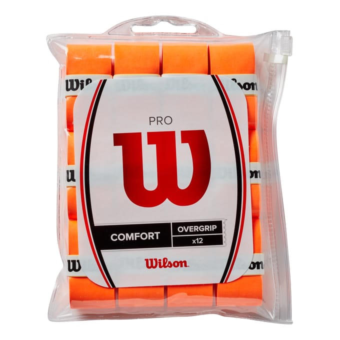 Wilson Burn Pro Overgrip Verpakking 12 Stuks-Oranje
