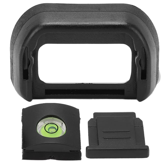 EP?17 Zoeker Oogschelp Oogschelp Koude Schoentje Deksel Waterpas Set voor A6600 A6500 Camera black
