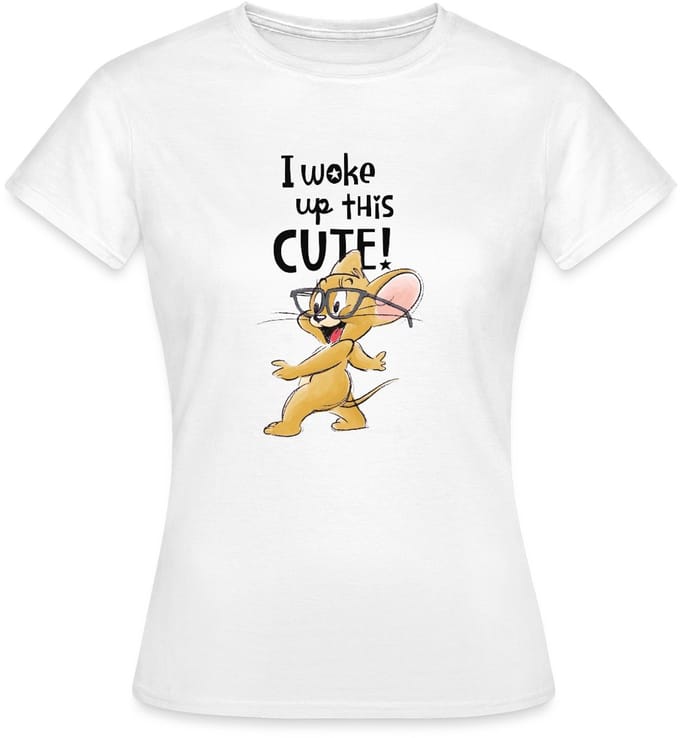 Tom En Jerry I Woke Up This Cute T-Shirt Dames