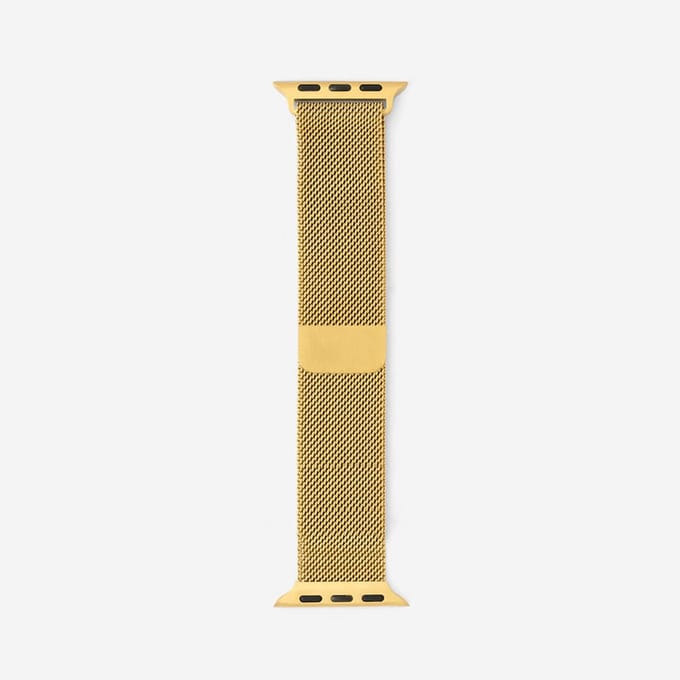 Milanese / Mesh band goud voor Apple Watch (38/40/41 mm)