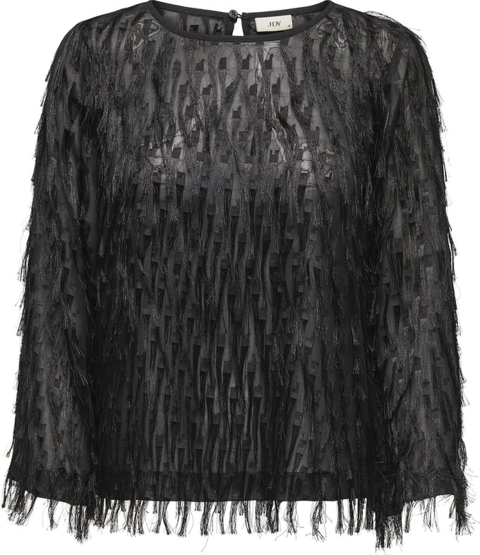 JDY - JDYFLEUR L/S O-NECK TOP WVN - Dames - Blouses