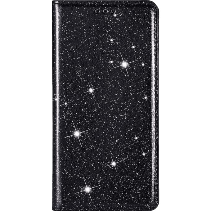 Comfycase iPhone 12 (Pro) Flash Powder Slim-Fit Flipcover Zwart