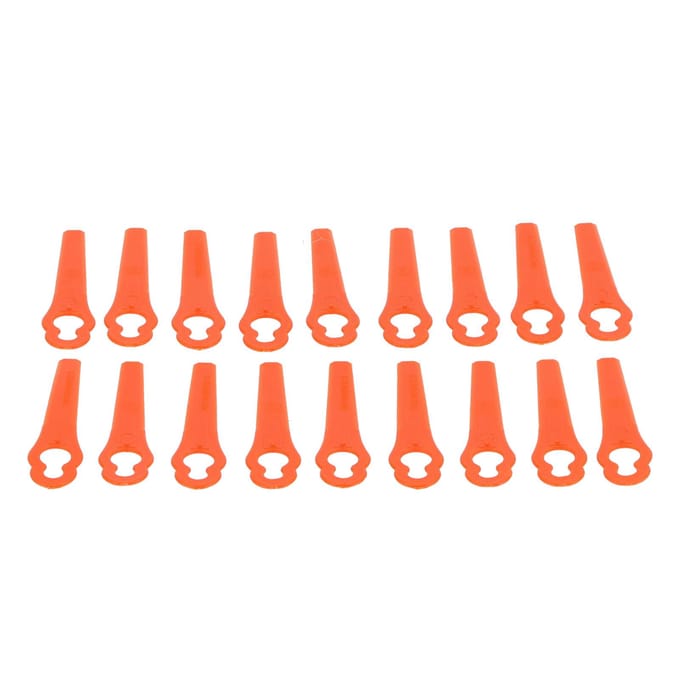 Lot de 100 lames de coupe en plastique pour tondeuse à gazon, accessoires de coupe de jardin