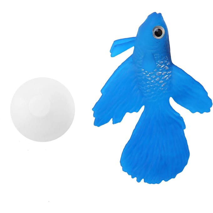 Aquarium Decoratie Grappig Kunstmatig Siliconen Kleine Vis Vis Ornament Rode Betta Vis