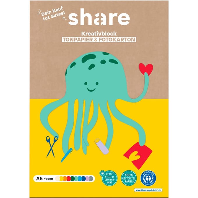 share Creatief knutselblok A5, 40 vellen