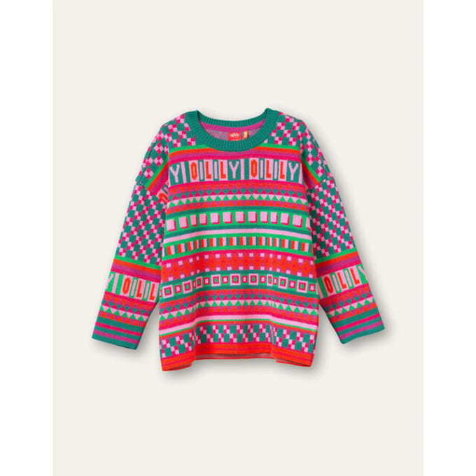 Oilily - Klock sweater - Groen - 164/14yr