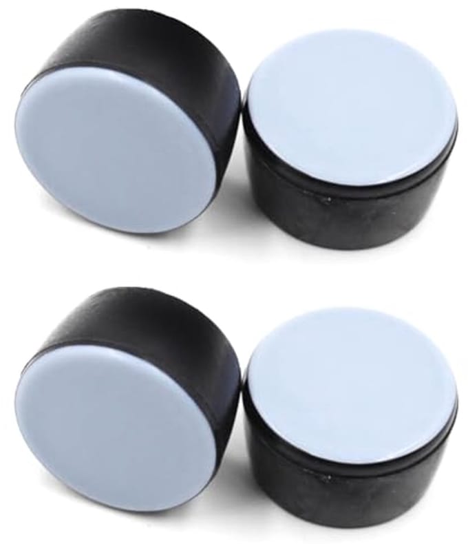 Stoeldoppen rond met PTFE glijvlak - 25 mm - 4 stuks