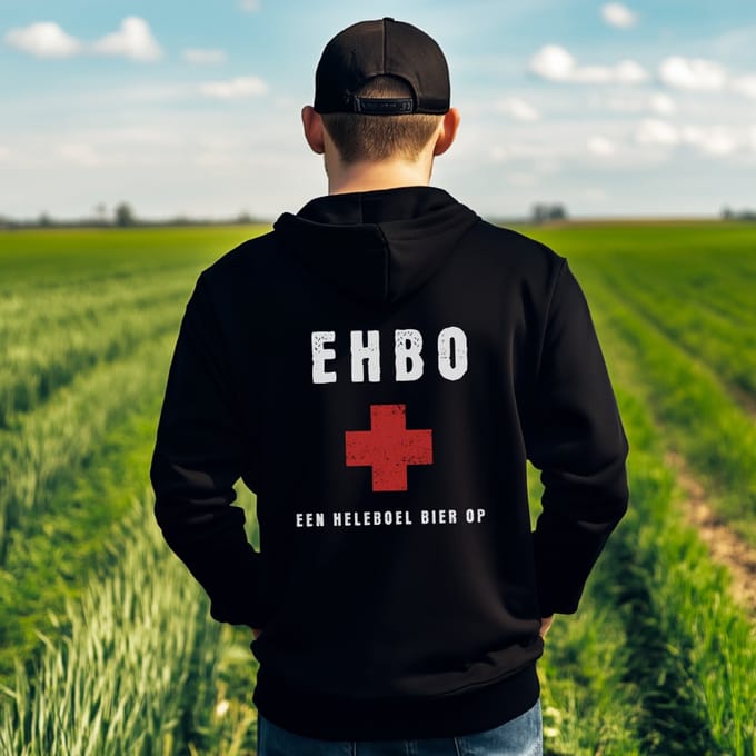 AGRIFANS® EHBO - Heren Hoodie - S