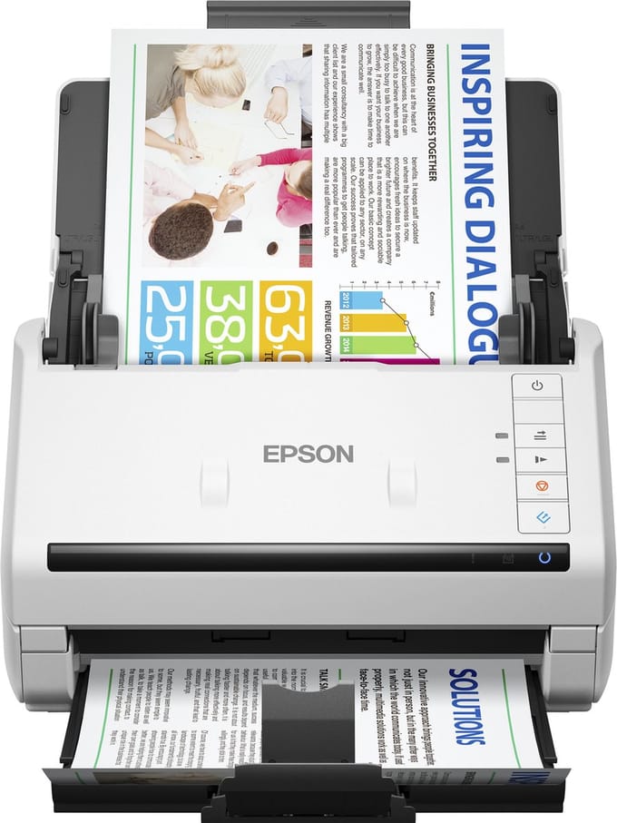 Epson WorkForce DS-770II - Scanner - Sheetfeeder - Met USB - Wit