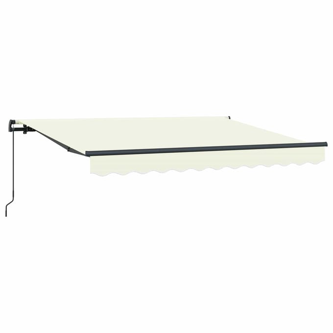 vidaXL - Uitschuifbare - luifel - Crème - 250 - x - 200 - cm - Stof