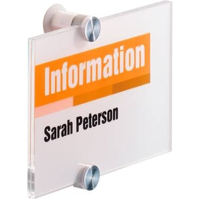 Deurbordje Durable crystal sign 4821 148x105mm