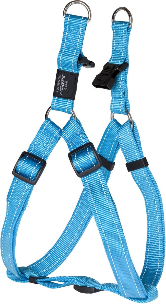 Rogz Utility Step-In Tuig Turquoise - Hondenharnas - Xl 67-103x2.5 Cm