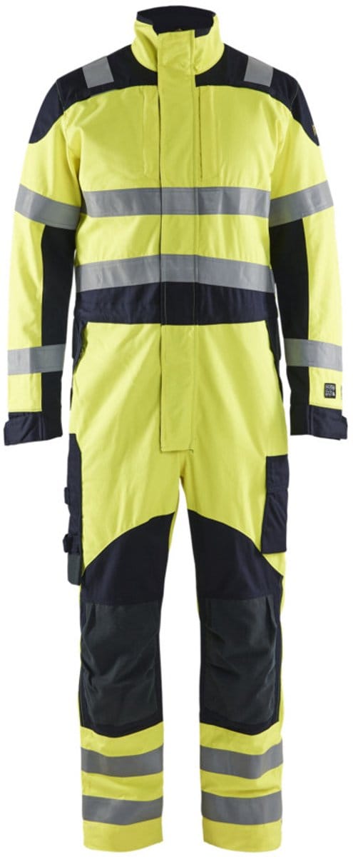 Blaklader Multinorm Inherent overalls 6089-1512 - High Vis Geel/Marineblauw - C48