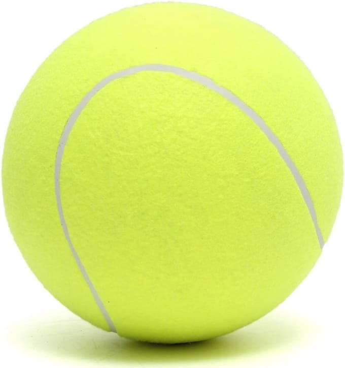 Oneay Mega jumbo tennisbal hondenspeelgoed – Extra grote rubberen speelbal Ø 24 cm