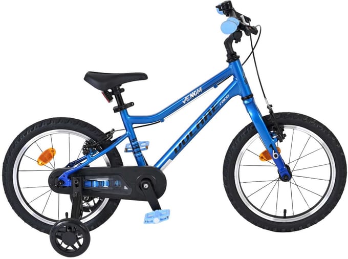 Volare Venom Kinderfiets - Jongens - 16 inch - Blauw - Twee handremmen