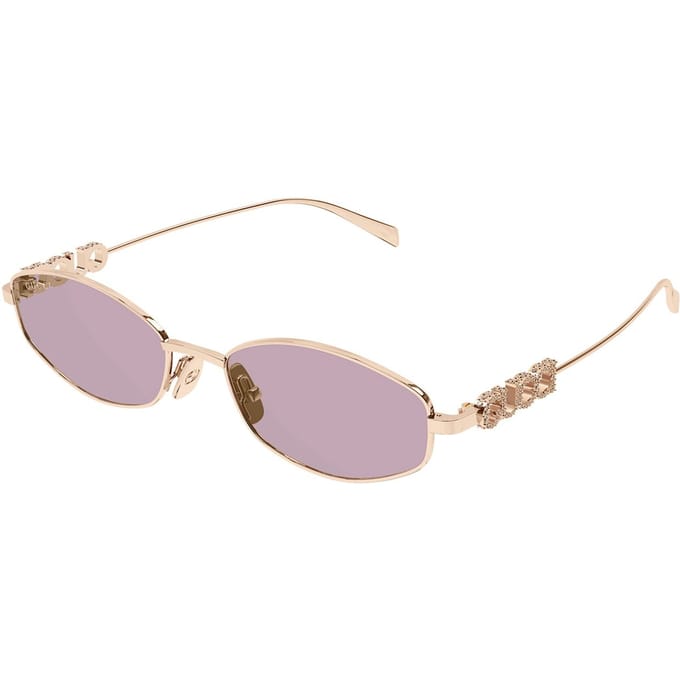 Gucci Zonnebril Goud/Paarse