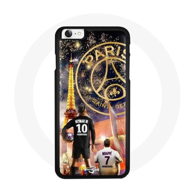 Coque pour Iphone 7 PSG Neymar et Mbappé Joyeux noël