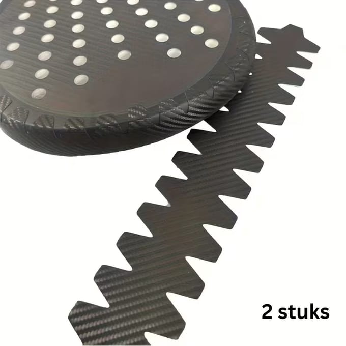 FA-VE Padelracket Beschermer – Frame Protector – Zwart – 2 Stuks – PU Materiaal