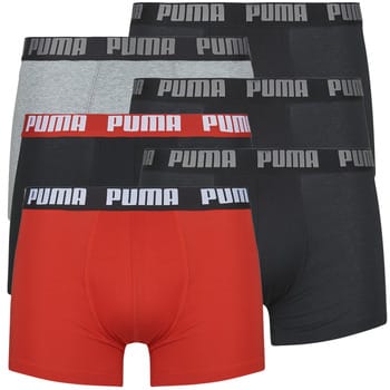 Puma Basic Heren Boxer 6-pack - Grijs/Rood/Zwart - Maat XXL