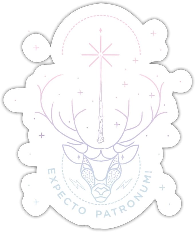 Harry Potter Hert Patronus Expecto Patronum Sticker Maat S (max. 10 x 10cm)