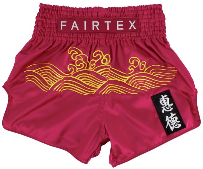 Fairtex BS1910 Muay Thai Shorts - Golden River - rood XXL