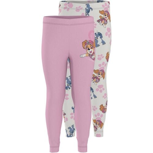LUPILU Set van 2 kinder leggings Paw Patrol (roze/wit, 122/128)