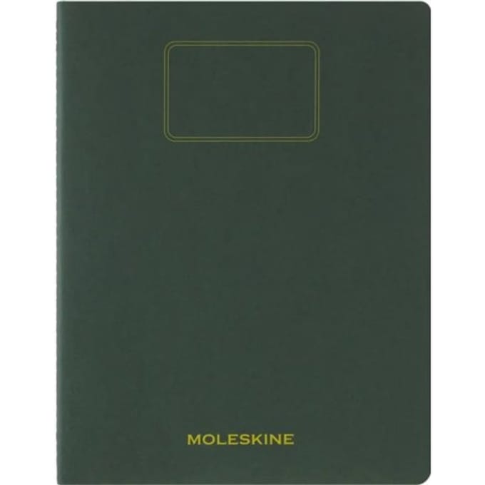 Moleskine Schrift Student XXL - Zachte kraft - Blanco - Mirte Groen
