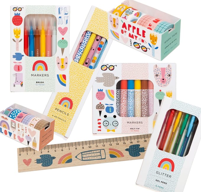 Petit Monkey - Crea Teken en stiften set - Suzy Ultman