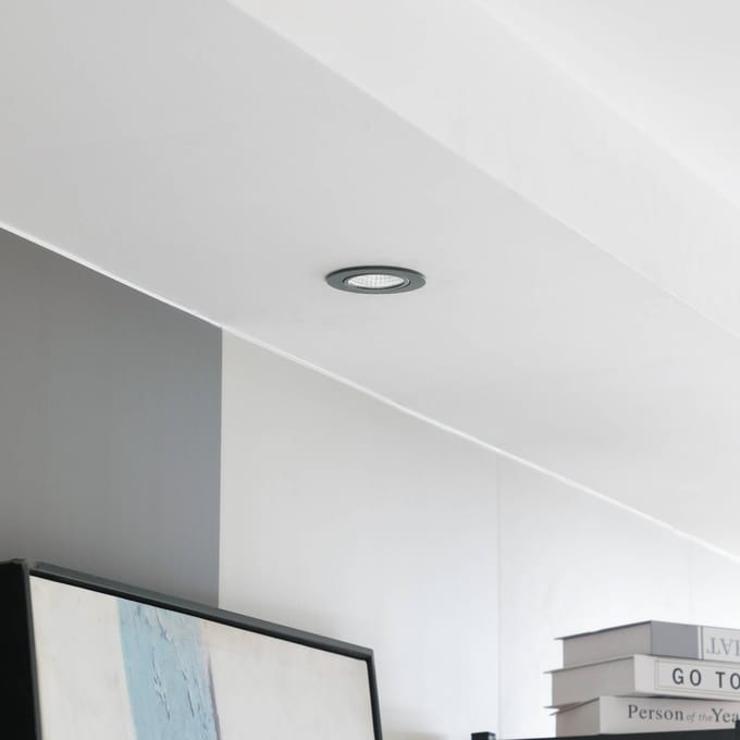 Arcchio LED downlight Zarik, zwart, 2.700K