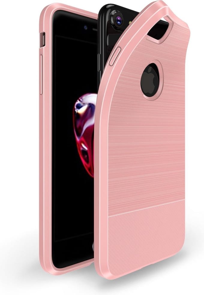 Apple iPhone 7 | 8 TPU Hoesje Geborsteld Rose