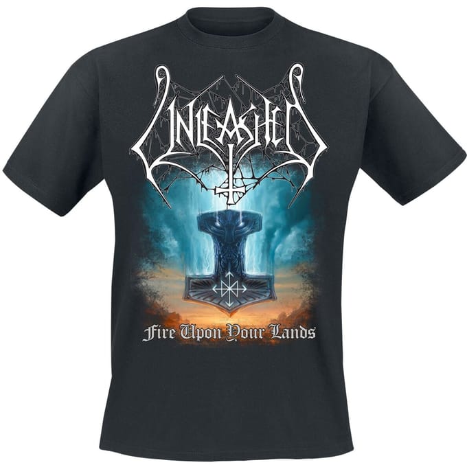 Unleashed T-shirt - Fire Upon Your Lands - S tot 3XL - voor Mannen - zwart