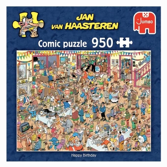 Jumbo - Jan van Haasteren - Happy Birthday - 950 stukjes - Legpuzzel