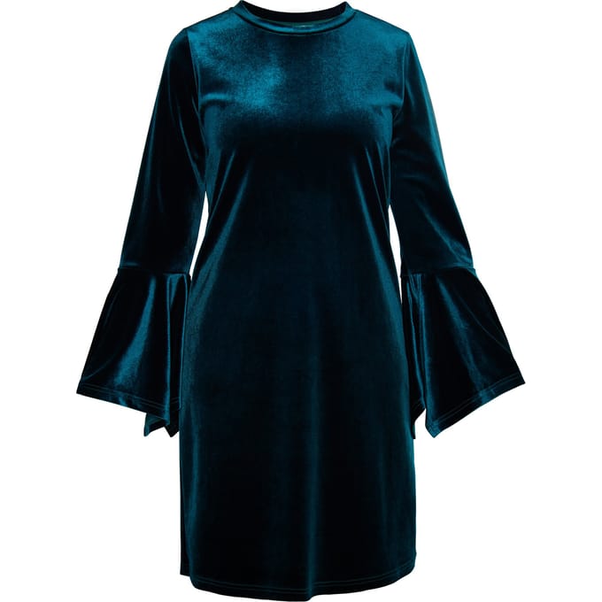 usha Fluwelen mini-jurk Dames benzine