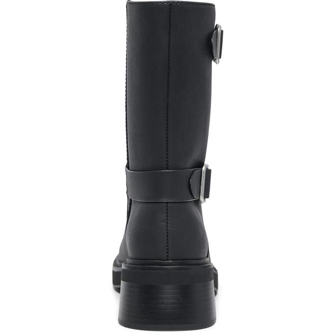 ONLY BUTTER-2 Polyurethaan Dames Zwarte Hak Mid Calf Laarzen
