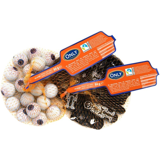 Seulement Squelettes et Yeux au Chocolat au Lait 84 g