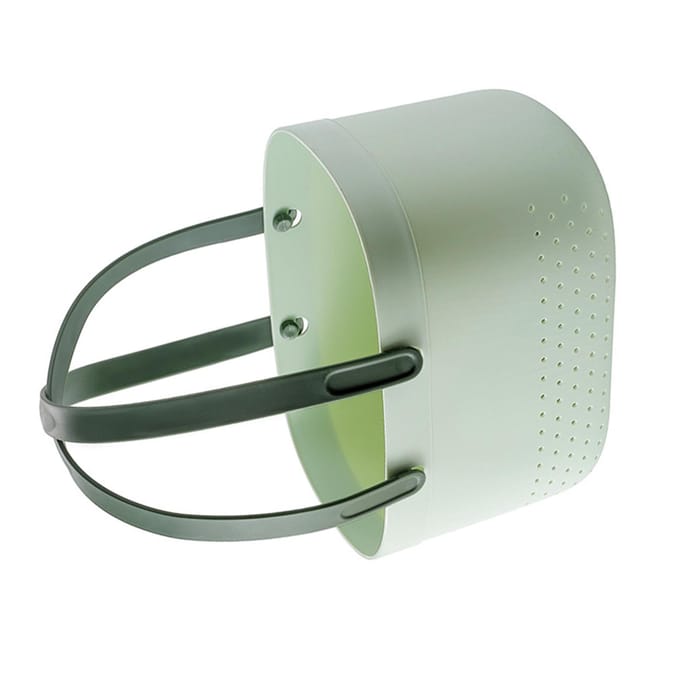 Draagbare Douchemand met Ventilatiegaten Grote Capaciteit Plastic Draagbare Opbergmand met groen