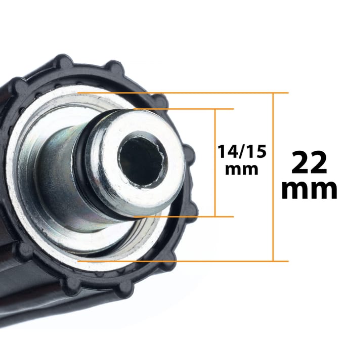 Rosfix Hogedrukslang Vervanging - Click Connect - 15 M, 200 Bar - M22x1,5